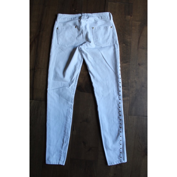 White Studded Jeans - Picture 4 of 4